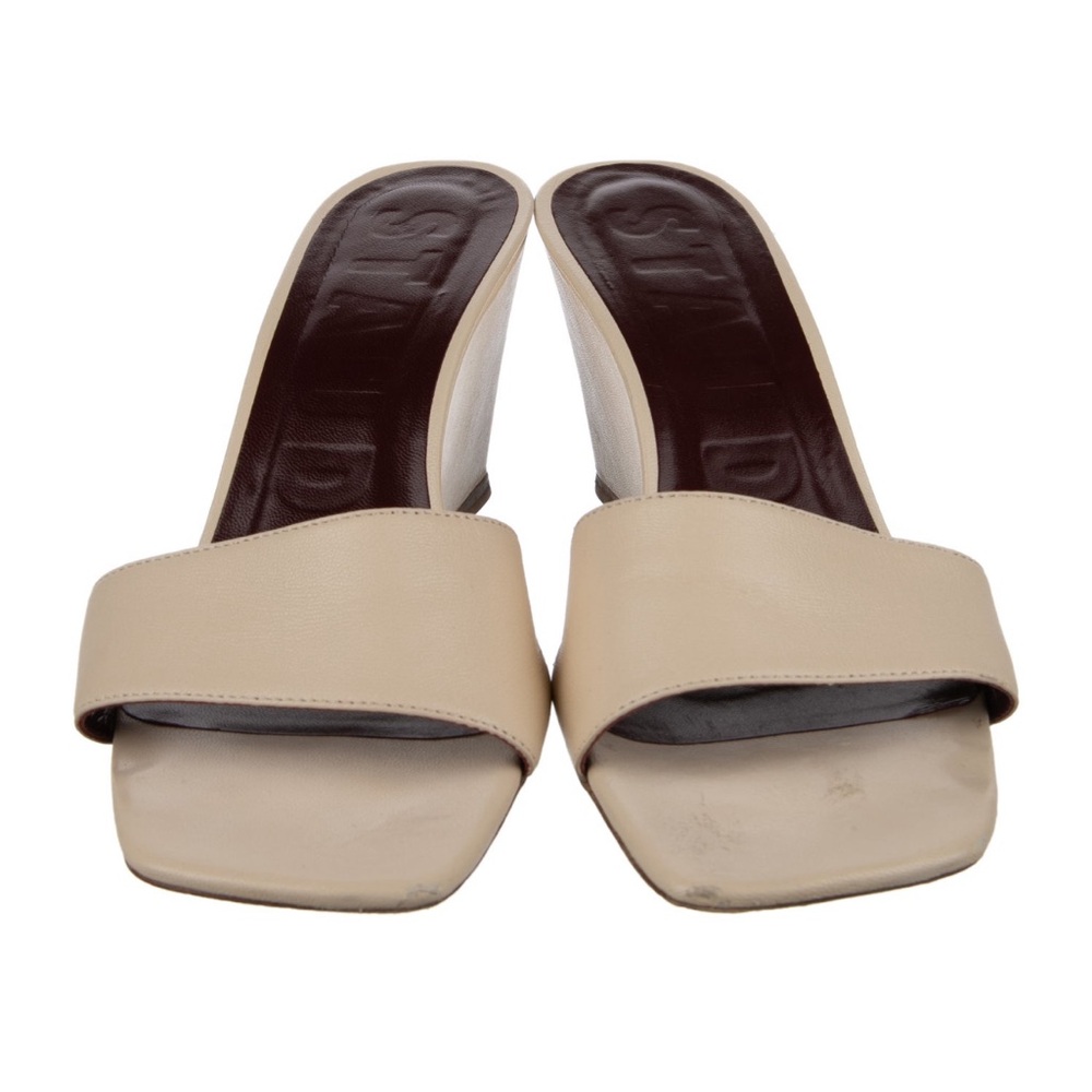 Staud Billie Wedge White Tan